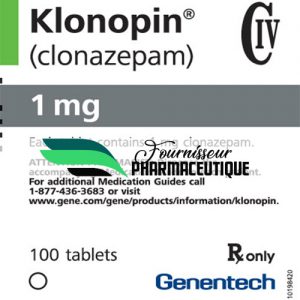 Klonopin 1mg (clonazepam) acheter en ligne